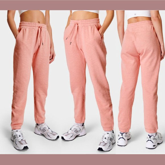 NWT‎ Sweaty Betty [ XL 14 ] Essentials Pocket Jogger Sweats in Bloom Pink - Picture 1 of 16